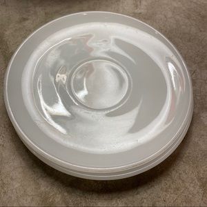 Fire king milk glass saucers